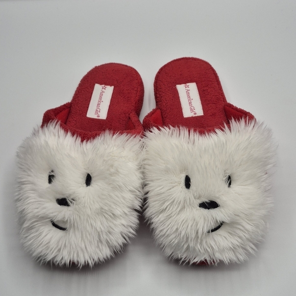 American Girl Other - American Girl Red and White Kids Slippers